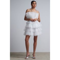 Ny & Co White Tulle Ruffle Strapless Dress Size Small New New Without Tags Never Worn Features: Dress Size: Womens S Mini Strapless Dress With Ruffles For Wedding, Tiered Mini Dress For Summer Prom, Summer Tiered Mini Dress For Prom, Flirty Tiered Mini Dress For Wedding, White Tiered Evening Dress, White Mini Length Ruffle Dress For Party, White Ruffled Mini Dress For Prom, White Ruffled Mini Dress For Date Night, White Ruffle Mini Dress For Party