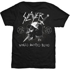 Celebrate the Return of Legends: Officially Licensed SLAYER T-ShirtAs the metal world buzzes with the electrifying news of Slayer's reunion and their upcoming performances at Riot Fest and Louder Than Life Festival in 2024, we are thrilled to present the Officially Licensed SLAYER T-Shirt. This premium tee is a tribute to the thrash metal Titans, offering fans a way to commemorate Slayer's historic return to the stage.Features and BenefitsIconic Design for the True Fan: Featuring a timeless Slay Skull Shirts, Screen Printing Designs, Skull Tshirt, Skull Design, Tshirt Design, High Quality T Shirts, Unisex Shirt, Black Cotton, Black Tshirt