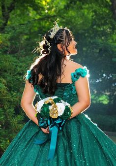 Quinceanera Crown Emerald Green Gold Tiara Jewelry Quinceanera Gift Crown for Quinceanera Party - Etsy Crown For Quinceanera, Crown Emerald Green, Crown Emerald, Tiara Jewelry, Quinceañera Photoshoot Ideas, Quince Stuff, Green Quinceanera, Green Quinceanera Dresses, Quinceanera Gifts