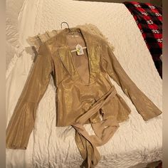 Metallic Gold Blazer Gold Blazer, Gold Jacket, Suit Jackets, Metallic Gold, Blazer Suit, Gold Metal, Suit Jacket, Jackets & Coats, Jackets For Women