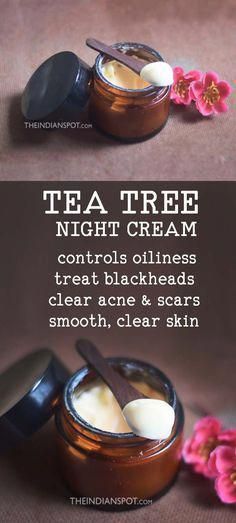 Night Cream For Oily Skin, Ideal Skin Care Routine, Diy Night Cream, Magnesium Flakes, Night Face Cream, Diy Coconut Oil, Diy Tea, Green Clean