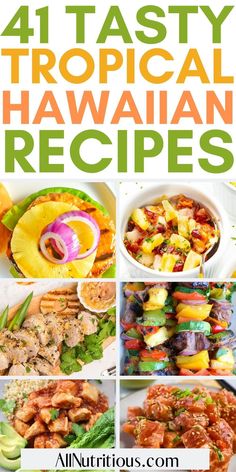 Having more traditional Hawaiian recipes can be super easy when you prepare any of these delicious Hawaiian recipes. You can easily make any of these easy Hawaiian dishes that will have you going back for seconds. Hawaiian Meals, Hawaii Chicken