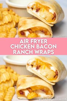 air fryer chicken bacon ranch wraps are the perfect appetizer for any party