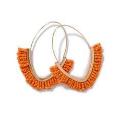 PRICES MAY VARY. Size: 2.56*2.95 inch(6.5*7.5cm). Super large style, super fashion. This long Beaded Pendant Earring is a little HEAVY. PLEASE CONFIRM whether this size is suitable for you before purchase to avoid inappropriate size. If you like lighter earrings, you can choose to buy "Orange Smaller", which will be more suitable for you. Please refer to the photo of the model and choose the size you like Material : hand-stitched from high-quality resin beads, a pair of earrings take an hour and Bead Tassel Earrings, Boho Handmade, Beaded Tassel Earrings, Long Tassel Earrings, Bohemian Handmade, Beaded Drop Earrings, Beaded Dangle Earrings, Earrings Statement, Beaded Tassels