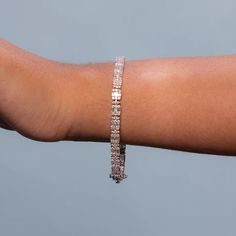 Beautiful Diamond Link Bracelet. A staple in your jewelry collection. Handmade in New York. This tennis Bracelet showcases a delicate box chain embellished with dozens of shimmering white diamonds. Quality to us is important and that is why we hand select our diamonds for premium quality. Total Diamond Weight: Depend o Baguette Diamonds, White Gold Bracelet, Travel Jewelry, Baguette Diamond, Jewelry Packaging, Gold Set, Box Chain, Tennis Bracelet, Jewelry Lover