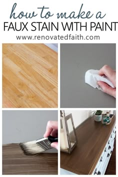 how to make a faux stain with paint