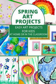 Find the best spring art projects for kids including elementary, kindergarten and preschool. These easy and simple spring art activities are so much fun. Spring themed art is perfect for sping lesson plans Spring Art Projects, Easy Art Projects, Spring Art, Simple Art, Kids Art Projects, Painting Projects, Projects For Kids, Kids House, Art Projects