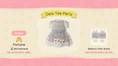 the cat tea party is coming to animal crossing world