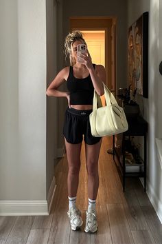 $74 curated on LTK Sporty Outfits Shorts, Athleisure Fits, Workout Skirt Outfit, Sporty Outfits Summer, Self Vision Board, Workout Skirt, Golf Fits, Healthy Girl Era, 2025 Vibes