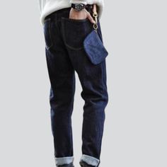 High-quality dark blue jeans online—cool jeans from the 2021 Autumn collection. A casual style will bring you an informal and simple yet clean and professional image. Dark blue or navy denim can form the basis for many outfits and integral part of the classic essential wardrobe. An unrubbed pattern design provides a more sleek look. Slim fit provides a tapered shape but does not usually cling to the contours of your body. Highrise denim will elongate your legs and make your trunk appear more pro Cool Jeans, White Jeans Men, Yellow Denim, Essential Wardrobe, Professional Image, Autumn Collection, Jeans For Men, Dark Blue Jeans, Dark Blue Color