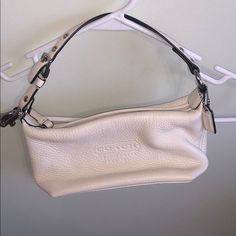 Never Used Excellent Condition Color- Off White Elegant Spring Bags With Branded Hardware, Bags Coach, Coach Purse, Mini Bags, Coach Purses, Rebecca Minkoff Hobo, Coach Bags, Mini Bag, Color White