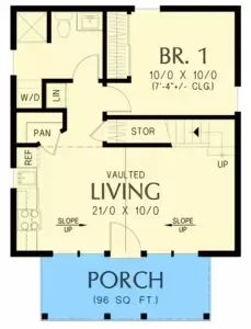 the floor plan for a two story house