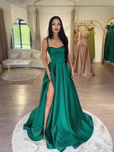 Prom Dress With Split, Sleeveless Prom Dress, Tulle Neckline, Formal Wedding Guests, Dress With Split, Womens Prom Dresses, Bridal Party Dresses