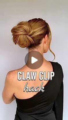 Claudia | Hairstyles on Instagram: "You can create so much volume with a claw clip!

☀️The size of the claw clip creates the size of the volume of your hairstyle.

You can use any claw clip. 

➡️ But the claw clips from @doouup are light as a feather. This claw clip holds your hair very well and therefore lasts all day👌.

One tip for this hairstyle:
To ensure that style lasts all day, you should secure the hair with hairpins. This way, it will last all day.

Have fun trying - SAVE for later and FOLLOW for more ☺️
.
.
.
#clawcliphairstyle #clawcliphack #updo #bunhairstyle #hairstylist" Easy Updos For Medium Hair, Easy Care Hairstyles, Easy Hair Updos, Clip Hairstyles, Long Hair Updo, Light As A Feather, Peinados Fáciles Para Cabello Corto, Effortless Hairstyles, Hair Affair