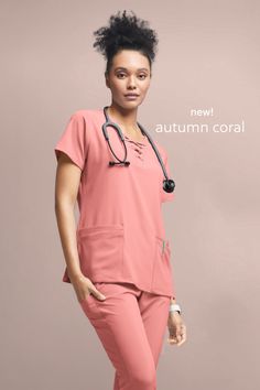 Stay ahead of the curve with our Autumn Coral Color Scrubs - blending style, comfort, and functionality. Perfect for healthcare professionals who want to display a blend of authority and warmth. Our Easy Stretch Scrubs offer a relaxed fit for mobility-enhanced shifts. Experience the Uniform Advantage difference today and execute your medical duties with confidence. Scrub Jackets, Winter Print, Fabulous Fall, Scrub Pants