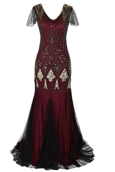 Roaring 20s Dresses, Women 1920s, Style Année 20, Jordan Baker, Vintage Evening Gowns, Vestidos Retro, Long Sequin Dress, Sukienki Plus Size, Gatsby Dress