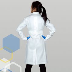 Lab coats are holding scientists back, and together we’re going to fix that. By listening to 1000+ scientists, we designed this white women's lab coat with 100% USA-grown cotton to solve these frustrations so that you can finally feel professional, confident, and safe every time you suit up. See Women's Size Chart Here (Updated Nov. 2025). Also available on Amazon (please leave a review)! Lab Outfit, Women's Lab Coat, Love Your Work, Pocket Protector, Pvc Apron, Biology Labs, Convertible Collar, Lab Coats, Suit Up