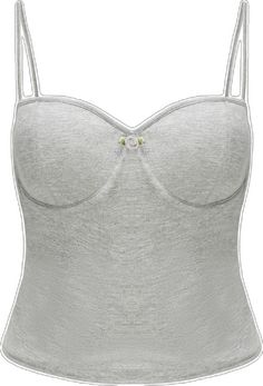 Gray Fitted Tops With Tank Straps, Gray Camisole Top With Built-in Bra, Fitted Gray Spaghetti Strap Top, Gray Fitted Spaghetti Strap Top, Modal Fabric, Layered Design, Layers Design, Turks And Caicos Islands, Bosnia And Herzegovina