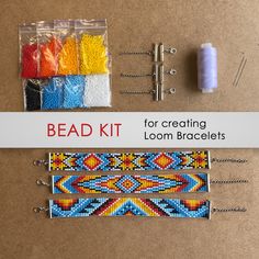 bead kit for creating loom bracelets