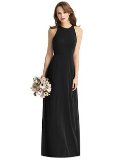 Sleeveless Halter Chiffon Maxi Dress | The Dessy Group Chiffon Sleeveless Backless Dress For Evening, Sleeveless Chiffon Backless Evening Dress, Sleeveless Chiffon Backless Dress For Evening, Elegant Chiffon Halter Neck Maxi Dress, Elegant Chiffon Maxi Dress With Halter Neck, Halter Neck Maxi Dress With Keyhole Back For Prom, Formal Chiffon Halter Neck Dress, Elegant Halter Neck Maxi Dress With Keyhole Back, Formal Chiffon Halter Dress