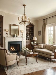 Home decor Traditional Home Decor Living Room, Traditional Living Room Ideas, Regency Living Room, Regency Interior, Formal Living Room Designs, Living Room Antique, Timeless Living Room, Sofa Luxury, Georgian Interiors