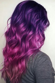 Purple Pastel Hair Color, Pastel Purple Hair, Rock Your Hair, Hair Color Plum, Brunette Ombre, Plum Hair, Hair Color Pastel, Hair Color Shades, Hair Color Purple