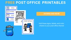 the free post office printables for kids