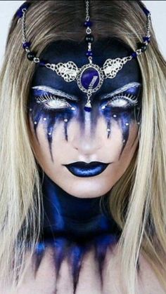 Makeup Looks Scary, Halloween Makeup Joker, Halloween Makeup Aesthetic, Makeup Looks Halloween, Aesthetic Makeup Looks, Aesthetic Halloween Costumes, Best Halloween Makeup, Viking Makeup, Halloween Makeup Sugar Skull