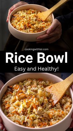 rice bowl is an easy and healthy side dish that's ready in under 30 minutes