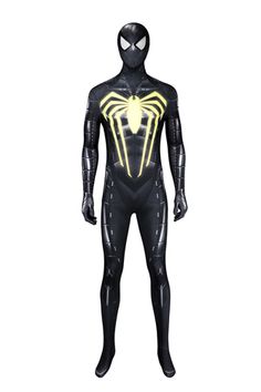 Includes: Jumpsuit, headgear
Material: Polyester
Size: Male XS-XXXL Black Sci-fi Cosplay Costume For Halloween, Sci-fi Black Cosplay Costume For Halloween, Futuristic Black Halloween Costume, Fitted Futuristic Black Cosplay Costume, Fitted Black Futuristic Cosplay Costume, Fitted Futuristic Black Costume, Black Fitted Themed Costumes, Peter Parker Cosplay, Superhero Games