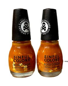 Sinful Bold Colors Nail Polish #2725 Twisted Toffee Lot Halloween Spooky Candy | eBay Halloween Nail Polish, Sinful Colors Nail Polish, Cash Cash, Spooky Candy, Burgundy Lipstick, Dr Wardrobe, Nail Polish Nail Art, Powder Nail Polish, Autumn Breeze