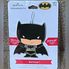 the batman keychain is in its packaging