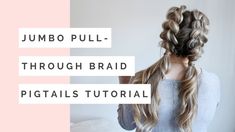 Pull Through Braid Pigtails Tutorial, Braid Pigtails Tutorial, Pigtail Tutorial, Pull Through Braid Pigtails, Pigtails Tutorial, Double French Braids, French Braid Ponytail, Braiding Your Own Hair