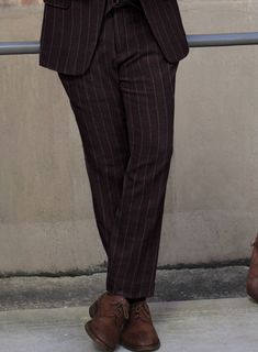 Drift into the world of graceful composure with the Sartori Fulgencia Dark Wine Soft Tweed Suit. Expertly tailored from sumptuous, high-quality tweed, this distinguished suit showcases an opulent dark wine color, artfully complemented by an intricate, subtle striped pattern that adds depth and texture. Ideal for upscale events, black-tie affairs, or evening soirées, it is a statement of luxury and understated glamour.    About Sartori Soft Tweed Collection:  This range brings out the luxurious s Dark Wine Color, Understated Glamour, Tweed Pants, Tweed Suit, Black Tie Affair, Tweed Suits, Wine Color, Wool Suit, Suit Shop