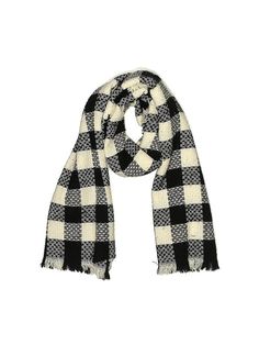 Walmart Scarf Size: One Size Accessories - used. 100% Acrylic, Houndstooth | Walmart Scarf: Black Houndstooth Accessories Cheap Black Houndstooth Outerwear, Houndstooth Jewelry, Houndstooth Accessories, Black And White Flannel Scarf, Plaid Accessories, Houndstooth Scarf, Black Houndstooth, Yellow Plaid, Black Scarf