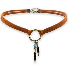 SAFE & SECURE SHOPPING 100% SATISFACTION GUARANTEED FAST SHIPPING Suede Choker Necklace for Women, Native American Indian Jewelry Bohemian Feather Product Description Suede Choker Necklace for Women, Native American Indian Jewelry Bohemian Feather Handmade Leather Jewelry - Complete any outfit with this unique gorgeous fashionable and trendy choker necklace. - Made from quality suede leather cord, 22mm metal ring, feather charms, and 6mm turquoise gemstone bead. - Hot handmade choker first available on . EXCLUSIVE dainty necklace for women and girls. - Choker length: 12 inches + 2.5 inch extension chain. - Pink Unicorn. MAKE YOUR OWN MAGIC. You deserve better jewelry Inlcuding：1*Suede Choker Necklace for Women, Native American Indian Jewelry Bohemian Feather Payment Shipping Returns Feedba Suede Choker Necklace, Handmade Leather Jewelry, Trendy Chokers, Leather Choker Necklace, American Indian Jewelry, Costume Jewelry Necklaces, Leather Chokers, Diy Schmuck, American Jewelry