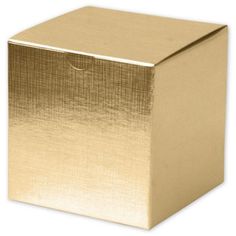 a gold square box on a white background