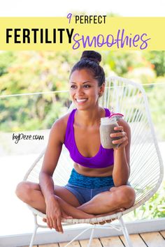 Boost fertility with these recipes for TTC smoothies! TTC | Trying to Conceive | Getting Pregnant | #TTC | #fertility Fertility Smoothie Recipes, Fertility Diet Trying To Conceive, Ttc Diet, Ttc Trying To Conceive, Boost Fertility, Protein Shakes Recipes, Egg Quality