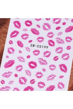 Valentine&#39;s Day Nail Stickers Sexy Lips Nail Art Stickers 6PCS 3D Heart Nail Decals Leopard Pink Lips Valentines Nail Stickers Adhesive Cute Valentine Nail Art Stickers for Women Nail Art Decorations Lips Nail Art, Women Nail Art, Valentines Nail, Valentine Nail, Women Day, Valentine Nail Art, Heart Nail, 3d Heart