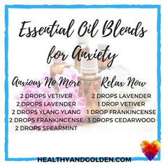 How to choose essential oil blends for stress and anxiety - the right brands to use and a list of blends to help you feel better! Roller Blends Essential Oils, Granola Life, Eo Blends, Doterra Recipes, Roller Blends, Helichrysum Essential Oil, Crunchy Granola