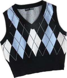 Winter V-neck Argyle Pattern Top, Fitted Argyle Pattern Tops For Winter, Black Argyle Pattern Tops For Fall, Trendy Argyle Pattern Tops For Fall, V Neck Sweater Vest, Sweater Vests, Argyle Pattern, Sweater Vest Women, Women Sweater