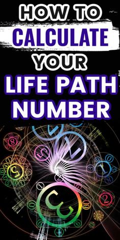 the cover of how to calculate your life path number, with an image of numbers