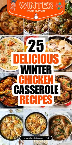 Winter is the perfect season for cozy, comforting casseroles, and these 25+ winter chicken casserole recipes bring warmth and heartiness to your table. With tender chicken, savory seasonings, and a variety of winter veggies, these casseroles are perfect for family dinners, meal prep, or holiday gatherings. From creamy, cheesy bakes to healthier versions loaded with vegetables, these casseroles will make dinner both simple and satisfying during the cold months. Whether you’re craving classic flavors or looking to try something new, these chicken casseroles are sure to become winter staples. Cold Weather Chicken Recipes, Winter Chicken Dinner, Winter Chicken Recipes, Winter Casseroles, Comforting Casseroles, Chicken Casserole Recipes, Winter Staples, Chickens In The Winter, Winter Veggies