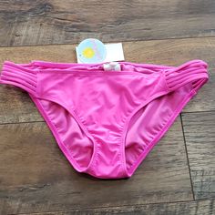 Nwt Island Soul Pink Women's Bikini Bottoms. Hygiene Liner Intact. Floral Print Chiffon Dress, Swimsuits Halter, Bra Tops, Womens Swim, Pink, Quick Saves, Color