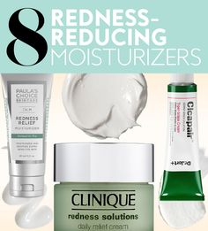 Fade the flush with these daily and nightly staples. #RednessReducing #WinterMoisturizers #bestMoisturizers Skincare Routine For Redness, Redness Skincare, Best Moisturizer For Dry Sensitive Skin, Simple Replenishing Rich Moisturizer, Tiger Grass Cream, Skinceuticals Moisturizer, Baking Soda Face Scrub, Clinique Redness Solutions, Homemade Face Moisturizer