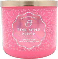 bath and body works pink apple punch scented candle, 8 - ounce / 350 g