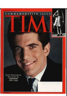 a magazine cover with a man smiling for the camera on it's front page