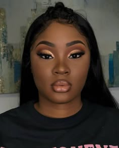 Makeup Cantik, Birthday Makeup, Gold Eyeshadow, Makeup For Black Women, Face Beat, Glamour Makeup