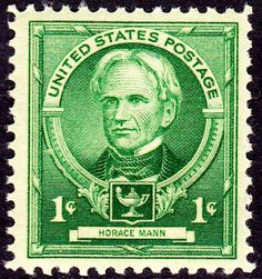 Horace Mann, 1940 one-cent stamp Horace Mann, Stephen Collins, Stamp Values, Postage Stamp Collecting, Vignette Design, Usa Stamps, American Series, Winged Horse, Stamps Collection