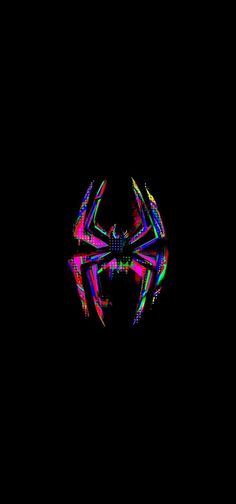 an abstract image of a spider in the dark